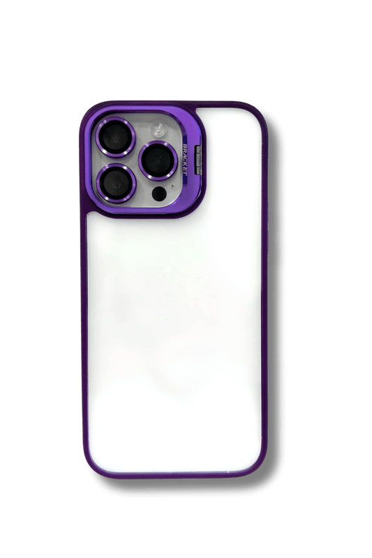 Husă pentru iPhone Premium - Calitate Superioară - Protecție Avansată și Suport pentru Camera - Sticlă de Protecție pentru Lentilele Camerei -  anti-soc -  Design Transparent pe spate