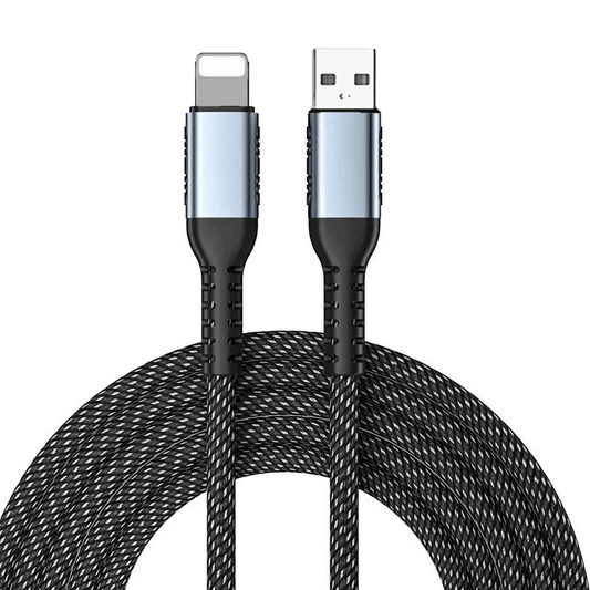 Cablu USB-A la Lightning Gerlax® - Design Eleganta Gri